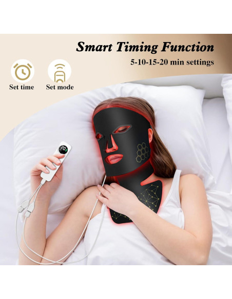 Máscara de Terapia de Luz Roja YOEYOU para Cara y Cuello Máscara de Terapia de Luz Roja YOEYOU para Cara y Cuello