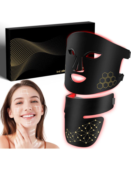 Máscara de Terapia de Luz Roja YOEYOU para Cara y Cuello Máscara de Terapia de Luz Roja YOEYOU para Cara y Cuello