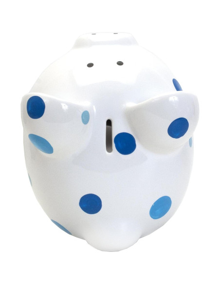 Hucha de Cerámica Lunares Azul Child to Cherish 20.32x17.78cm