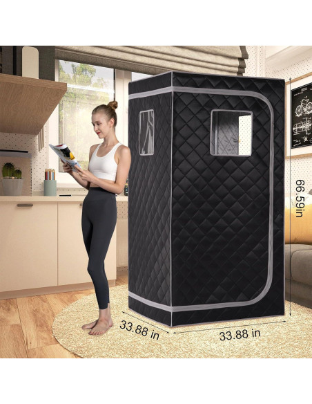 Sauna Infrarroja Portátil Hoolife para 1 Persona 86x169cm