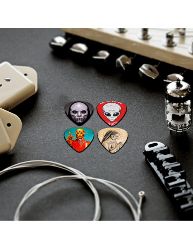 Paquete de 24 Púas de Guitarra Celuloide Variadas 0.46-1.2mm