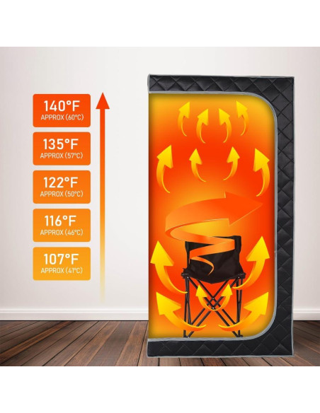 Sauna Infrarroja Portátil Hoolife para 1 Persona 86x169cm