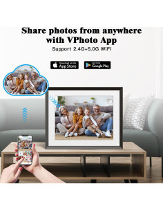 Marco de Fotos Digital WiFi FULLJA 9.7" 32GB Pantalla Táctil 2