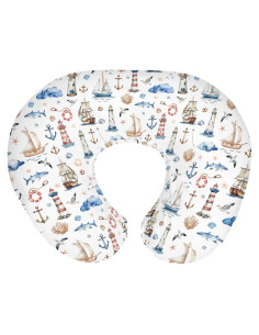 Funda de Almohada de Lactancia Nautical ZoUbqchY 55.88x45.72 cm