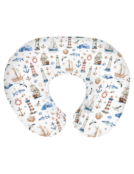 Funda de Almohada de Lactancia Nautical ZoUbqchY 55.88x45.72 cm