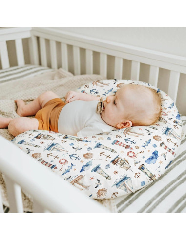 Funda de Almohada de Lactancia Nautical ZoUbqchY 55.88x45.72 cm