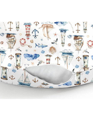 Funda de Almohada de Lactancia Nautical ZoUbqchY 55.88x45.72 cm
