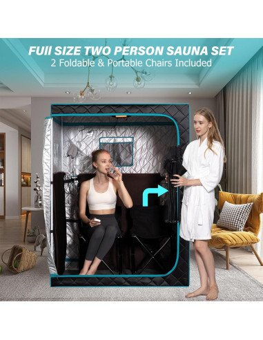 Sauna Portátil Smartmak HL-Infrared2 para 2 Personas