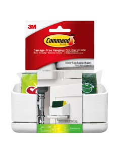 Caddy para Esponjas Command - 2 Paquetes con 8 Tiras