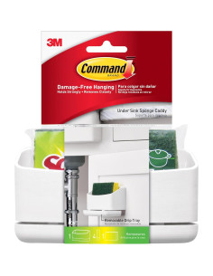 Caddy para Esponjas Command - 2 Paquetes con 8 Tiras 2