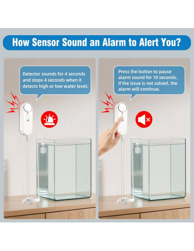 Detector de Nivel de Agua Daytech 3PC 100dB Alarma Inundación