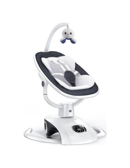 Columpio Eléctrico para Bebés VaVaSoo BY058 6 Movimientos 5 Velocidades