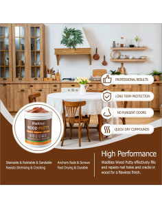 Masilla de Madera de Nogal 280g - Kit de Reparación de Muebles 2