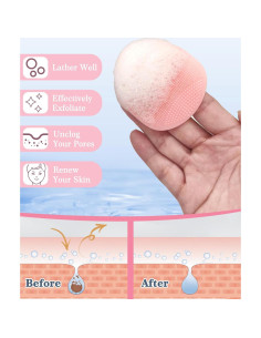 Set 2 PCS Exfoliantes Faciales y Corporales Manmihealth Rosa 2