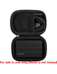 Funda de viaje dura Hermitshell para SSD Samsung T7/T9 2TB/1TB/4TB 2