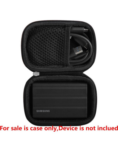 Funda de viaje dura Hermitshell para SSD Samsung T7/T9 2TB/1TB/4TB