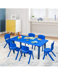 Sillas Apilables para Niños Costzon - Paquete de 6, Azul 2