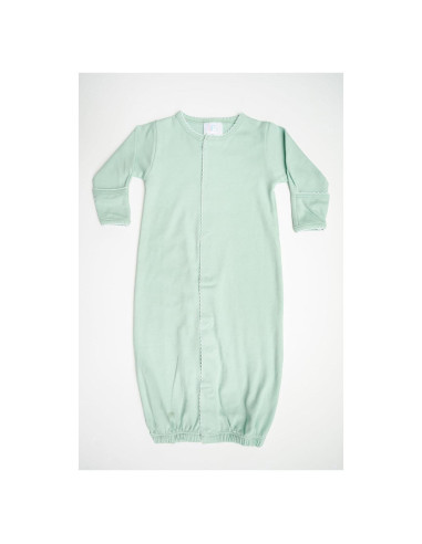 Bata Convertidora Bebé 100% Algodón Pima Recién Nacido Verde