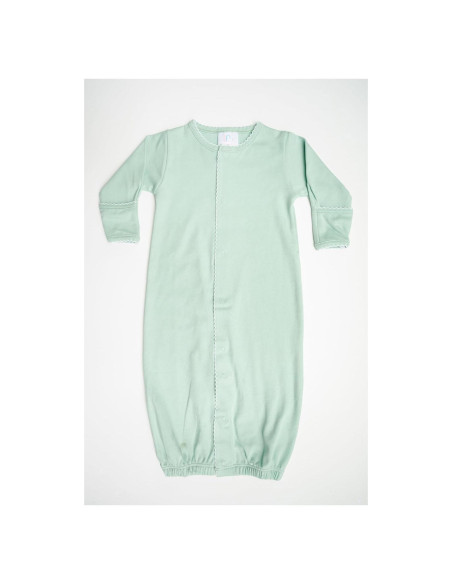 Bata Convertidora Bebé 100% Algodón Pima Recién Nacido Verde
