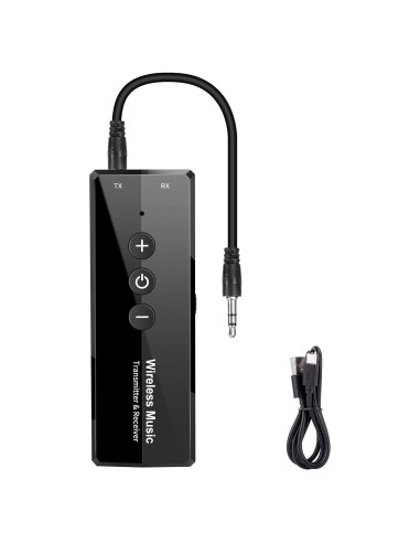 Transmisor Receptor Bluetooth 5.3 Amalong 3-en-1 Inalámbrico