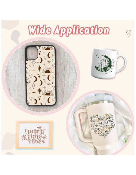 Vinilo Adhesivo Permanente Boho Tintnut 10 Hojas 30.48x25.4cm