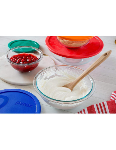 Tazón de Mezcla de Vidrio Pyrex 325 2.5qt - Hecho en EE. UU.