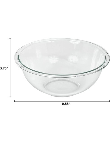 Tazón de Mezcla de Vidrio Pyrex 325 2.5qt - Hecho en EE. UU.