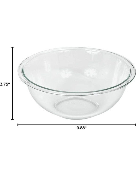 Tazón de Mezcla de Vidrio Pyrex 325 2.5qt - Hecho en EE. UU.
