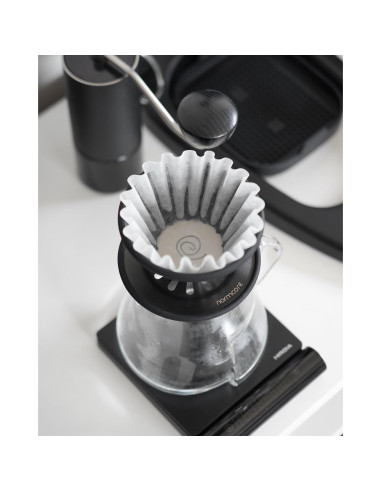 Goteador de Café Normcore 2-en-1 Acero Inoxidable Negro 1-2 Tazas