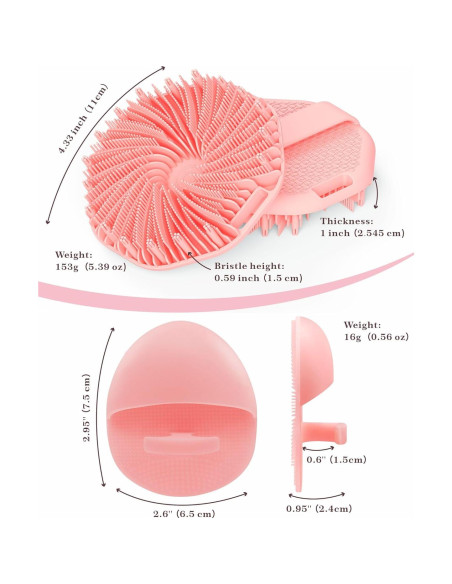 Set 2 PCS Exfoliantes Faciales y Corporales Manmihealth Rosa
