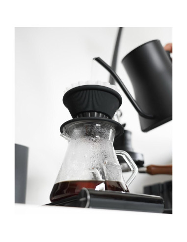 Goteador de Café Normcore 2-en-1 Acero Inoxidable Negro 1-2 Tazas