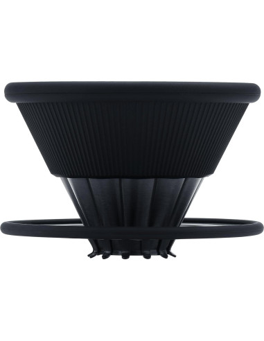 Goteador de Café Normcore 2-en-1 Acero Inoxidable Negro 1-2 Tazas