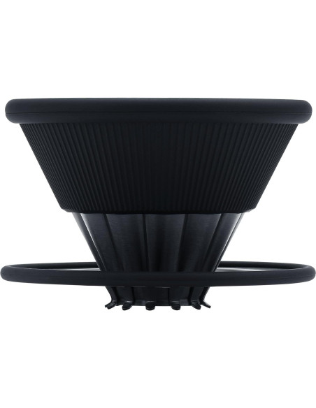 Goteador de Café Normcore 2-en-1 Acero Inoxidable Negro 1-2 Tazas