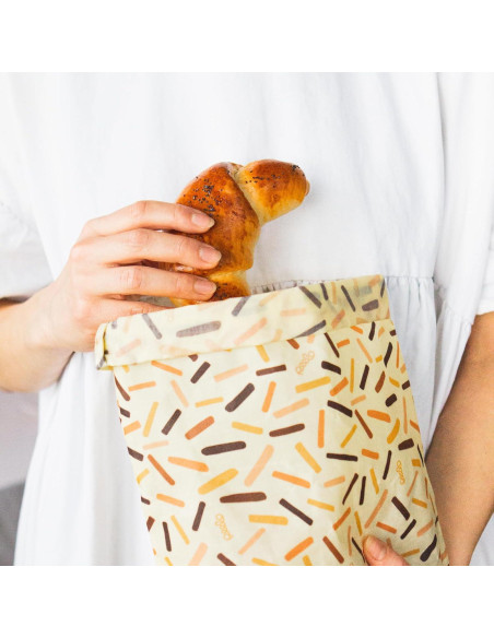 Envoltura de Alimentos de Cera de Abeja Peelo 24.5x20 cm Abstracto