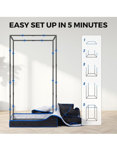 Sauna Infrarroja Portátil Hoolife SMT-016 para 1 Persona