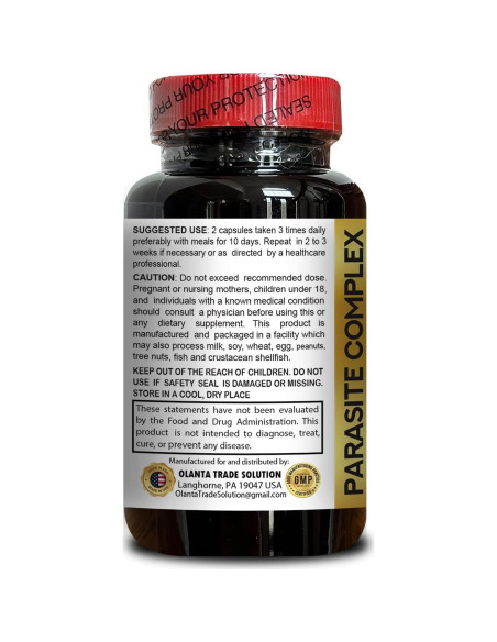 Complejo de Parásitos Vitalabs - 60 Cápsulas - Salud Digestiva