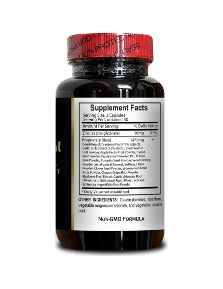 Complejo de Parásitos Vitalabs - 60 Cápsulas - Salud Digestiva