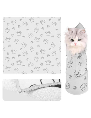 Envoltura Autoadhesiva para Gatos Turesmith 70x70 cm Gris Claro