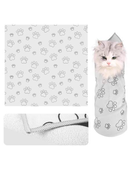 Envoltura Autoadhesiva para Gatos Turesmith 70x70 cm Gris Claro