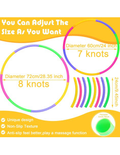 Aros de Ejercicio Desmontables Vinsot - 4 Piezas Coloridas 2