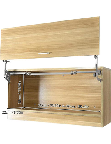 Soporte Neumático de Elevación Vertical TBVECHI para Gabinete