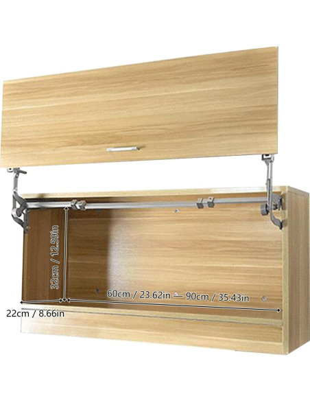 Soporte Neumático de Elevación Vertical TBVECHI para Gabinete