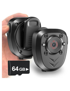 Cámara Corporal Muayb 64GB 1080P Visión Nocturna Compacta