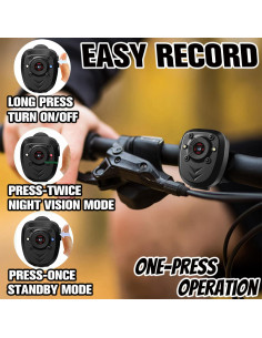 Cámara Corporal Muayb 64GB 1080P Visión Nocturna Compacta 2