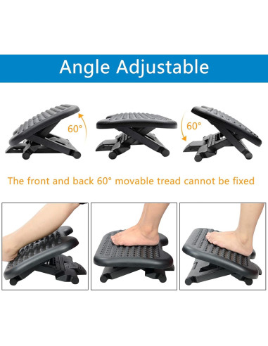 Reposapiés Ajustable AKOZLIN con Altura y Ángulo Regulable