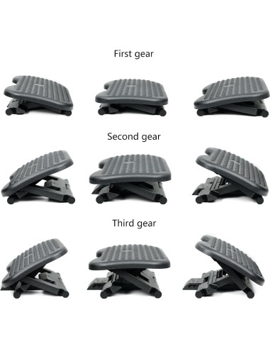 Reposapiés Ajustable AKOZLIN con Altura y Ángulo Regulable