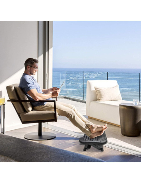 Reposapiés Ajustable AKOZLIN con Altura y Ángulo Regulable