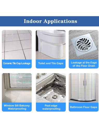 Sellador Impermeable Transparente Meijuji 1 kg para Techos y Paredes