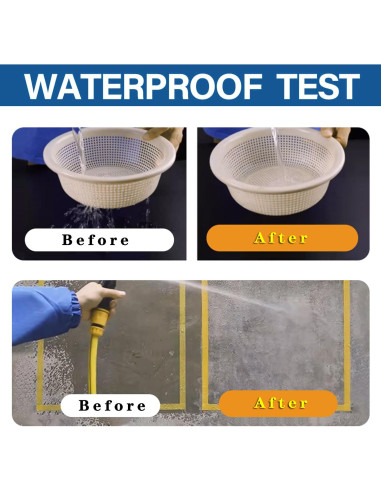 Sellador Impermeable Transparente Meijuji 1 kg para Techos y Paredes