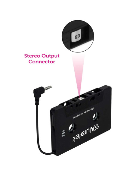 Receptor de Cinta de Audio Aluratek ACTA01F 3.5mm Universal